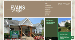 Desktop Screenshot of evansridgeapartments.com